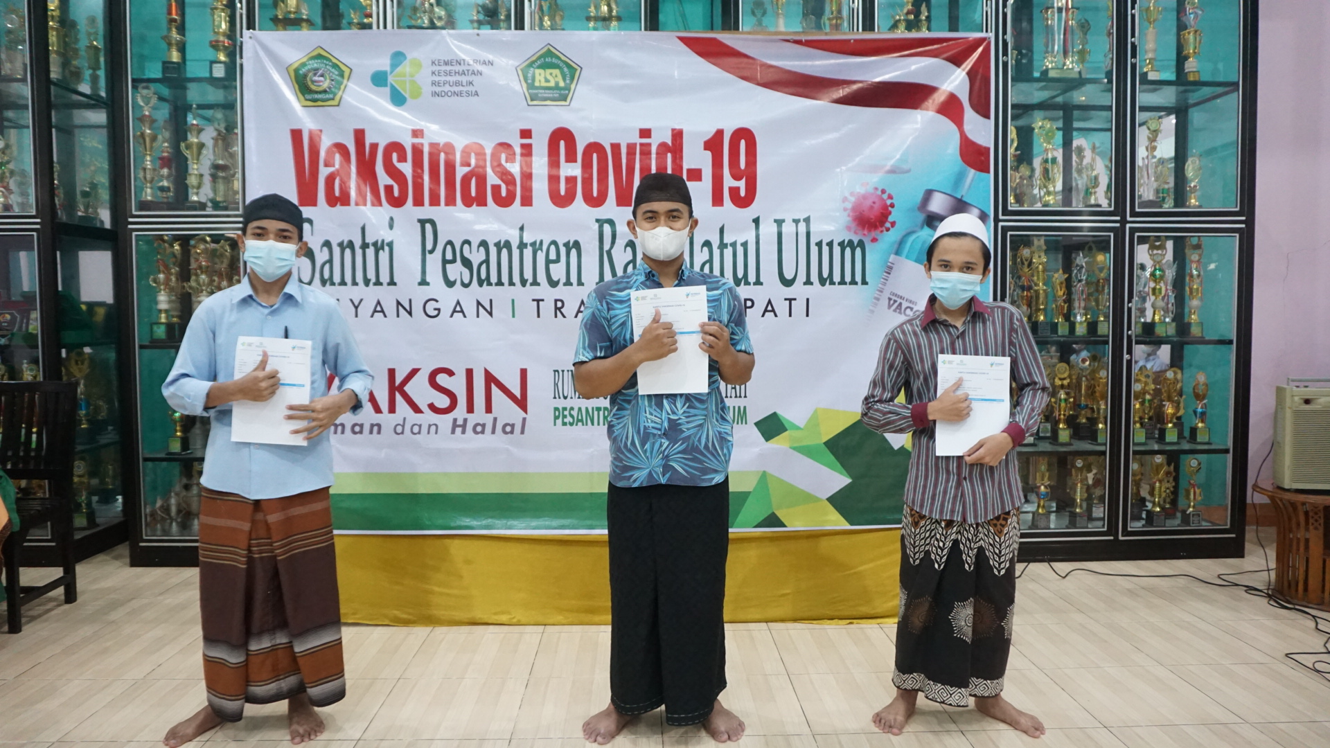 Vaksinasi Covid-19 untuk Santri Tahap ke 1 gelombang ke 2 Pesantren Raudlatul Ulum